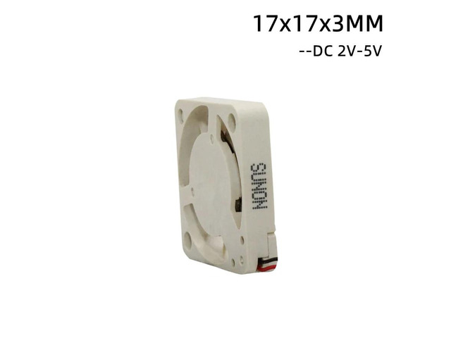 SUNON 1703 UF3H3-702 1.7CM Mini Cooling Fan 3.3V 0.1W 5V 0.3W 13000RPM Smallest 