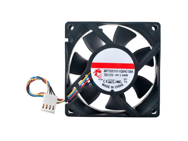 (2pcs) MF70251V1-1Q04C-S9A 70mm X 70mm X 25mm DC12V 1.44W 4-Pin 3800rpm Magnetic