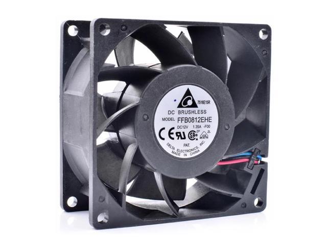 FFB0812EHE-F00 8cm 8038 80x80x38mm 12V 1.35A 3 line server large air volume cooling fan
