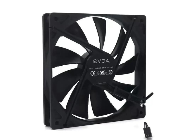 140mm Mute Cooling fan 14cm T1402512M-3M 140X25mm DC 12V 0.30A (0.18A) 1200RPM Mute Fans 3-pin Power Supply For EVGA