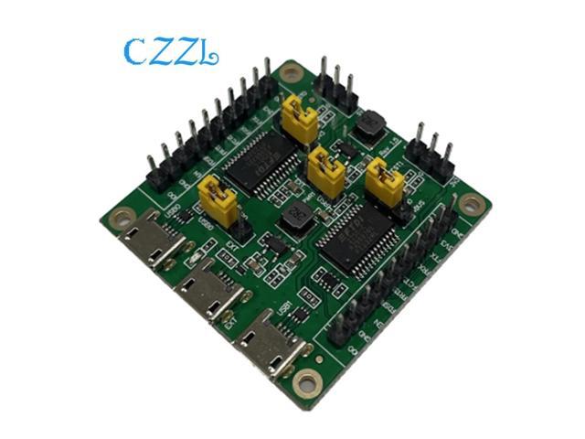 ESP-FactoryTB2 production testing board provides 2 serial port power supply USB ports