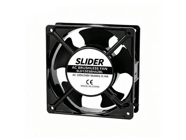 AC Cooling Fan 110V 220V 120mm 12038 SLD12038HA2BL Axial Fan High Airflow Quiet Cooler for Server Rack Cabinet Control