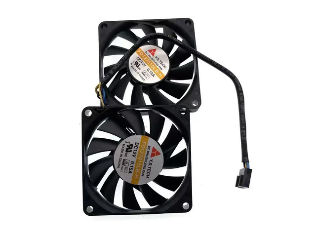 2 in 1 70mm PWM Fans For Y. S.Tech FD127010LB-H FD127010LB 7010 Slim 70x70x10mm 70mm 7CM 4Pin Ball Bearing Cooling Fan