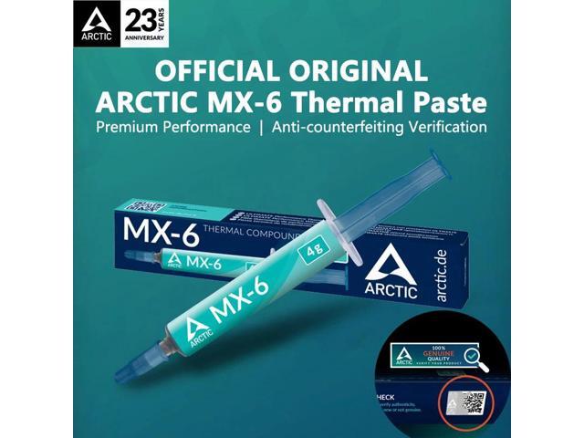 Original ARCTIC AC MX-6 Thermal Paste Heat Conduction Compound Silicone Grease For Computer PC Laptop CPU GPU Video Card Chips