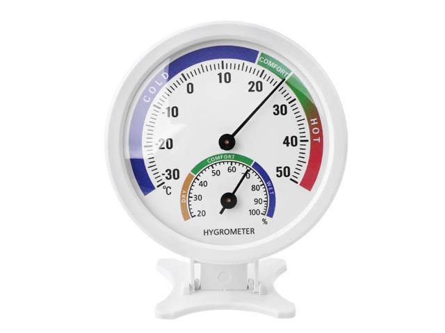 Hygrometer Thermometer Indoor Outdoor Moisture Thermometer 3' Humidity Gauge Meter Monitor with Table Stand Temperature
