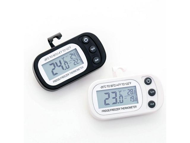Electronic Digital Refrigerator Thermometer LCD Screen Fridge Freezer Temperature Frost Anti-Humidity Hook Hanging Household photo