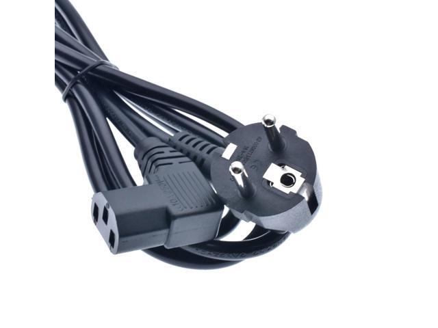 Power Cord CEE7/7 Male Plug to IEC320-C13 Female Right Angled Power Adapter Cable For Wall Mount TV(Right Angled 1.8M)