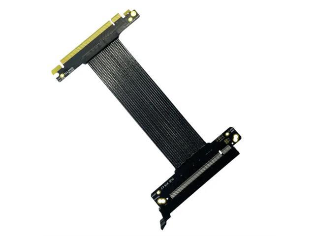 Full Speed PCI-E Express Gen 4.0 16x Riser Extender Silver-Plated Shielded Cord PCIe4.0 for Vertical Riser Cable Graphics Card(25CM)