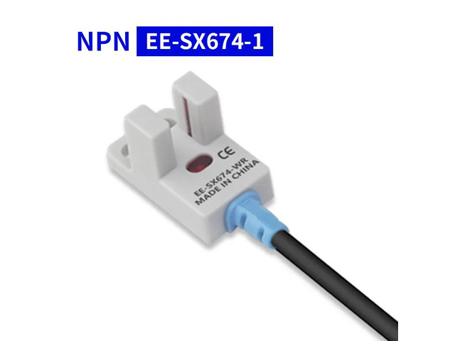 Photoelectric Switch EE-SX670-1U-slot NPN Induction Sensor with 1m PU Cable Detection Range 5mm(EE-SX674-1 white)
