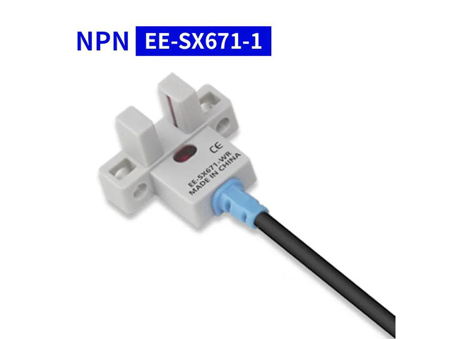 Photoelectric Switch EE-SX670-1U-slot NPN Induction Sensor with 1m PU Cable Detection Range 5mm(EE-SX671-1 white)