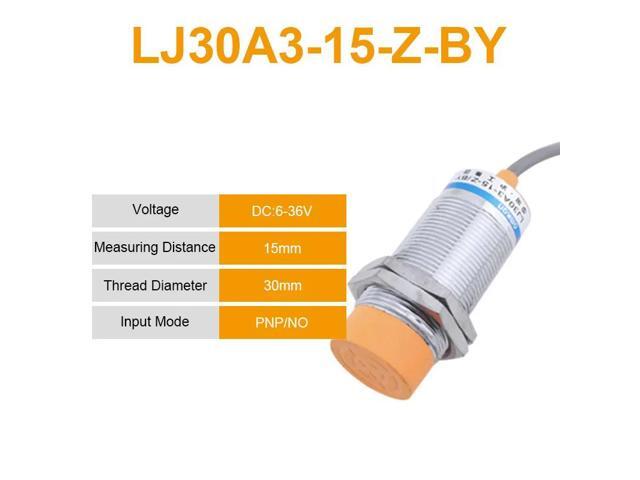 M30 10mm 15mm DC6~36V Inductive Proximity Sensor Switch LJ30A3-10(15)-Z/BX/AX/CX/BY/AY/CY/EX/DX 2/3/4-wire PNP/NPN NO NC(LJ30A3 15 Z BY)