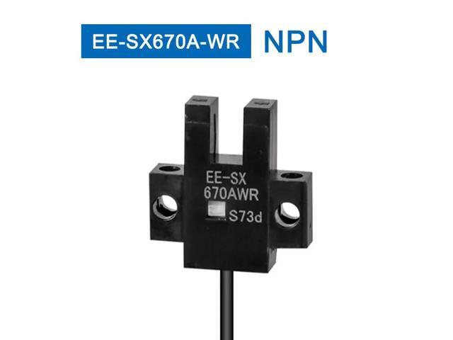 Photoelectric Switch U-type Sensor Switch With 1m Cable EE-SX672-WR/671/670A/3/SX674P-WR Proximity Switch NPN PNP(EE-SX670A-WR)