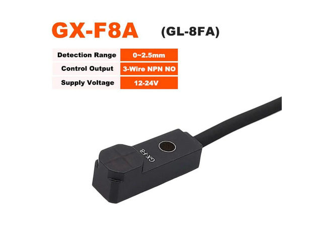 Mini Square Proximity Switch 1m NPN 3-wire Inductive Sensor Normally Colsed Normally Open GX-F8 GX-H8 GX-F12(GX-F8A)
