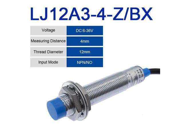 LJ12A3-4 BX BY AX AY inductive proximity switch lj12a3-4-z/bx npn lj12a3-4-z/ax pnp sensor NO NC DC5~36V 4mm detection distance(LJ12A3-4-Z-BX)