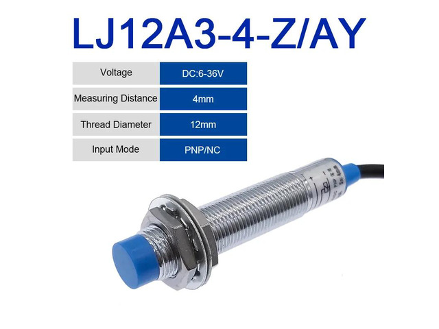 LJ12A3-4 BX BY AX AY inductive proximity switch lj12a3-4-z/bx npn lj12a3-4-z/ax pnp sensor NO NC DC5~36V 4mm detection distance(LJ12A3-4-Z-AY)