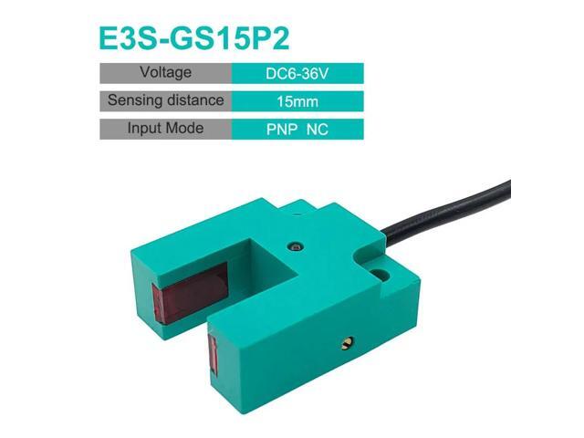 Infrared Photoelectric Inductive Switch NPN PNP DC Diffuse Reflection Sensor Slot Type Proximity Switch(E3S-GS15P2)