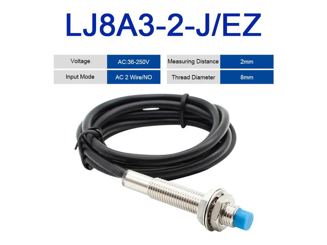 LJ8A3-2-Z-BX/AX Proximity Switch BY/AY/EX/DX/DZ/EZ PNP/NPN NO NC M8 2mm Detect d