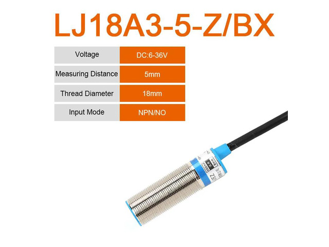1Pcs LJ18A3-8-Z-BX 18A3-5-Z/BY Proximity Sensor Switch DC6~36V M18 AX/AY/CX/CY/E