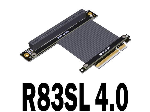 PCIE 4.0 x8 Riser Cable Adapter x16 PCI-e 4.0 U2 8x to 16x Extender Cord for GTX1080Ti RX5700xt Graphics Card R83 Series Chassis(R83SL 4.0)(15cm)