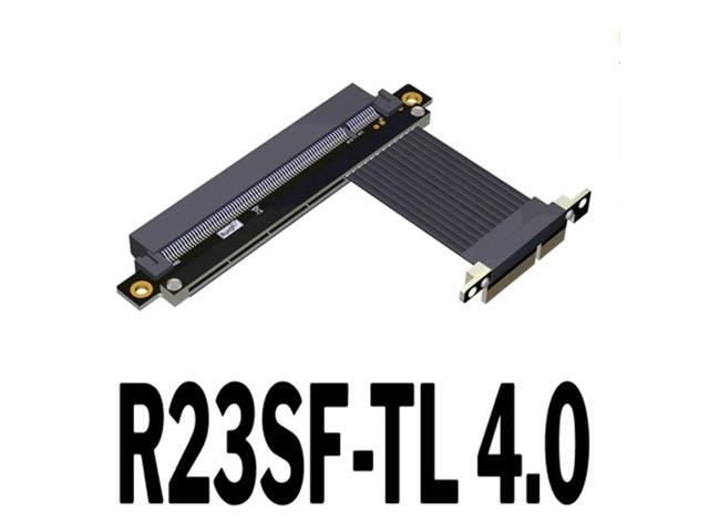 PCIe 4.0 x4 to x16 Extension Cable 4.0 PCI-e Riser Adapter Graphics Card Extender for GTX3080ti RX5700xt GPU(R23SF-TL)(25cm)