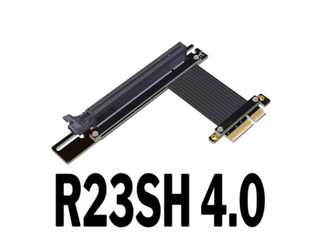 PCIe 4.0 x4 to x16 Extension Cable 4.0 PCI-e Riser Adapter Graphics Card Extender for GTX3080ti RX5700xt GPU(R23SH)(15cm)
