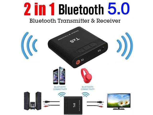 Bluetooth 5.0 Transmitter Receiver 2 In1 Audio Transmitter Car Bluetooth Receiver Repeater Dongles For Pc Computer Window