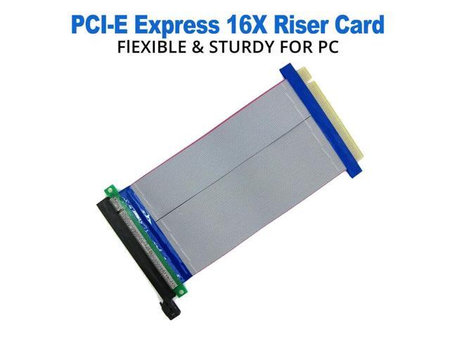 PCI-E 16X Riser Card Extender PCI Express 16X 1 Slot Extension Cable Riser Extender Card Adapter Flexible Cable Flexible Cord