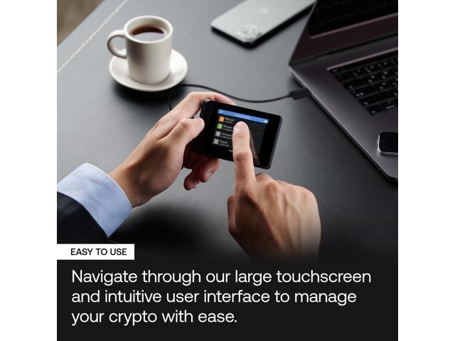 SecuX W10 Crypto Hardware Wallet- Infineon CC EAL5+ Secure Element, USB cable to PC, ChromeOS Web App, 2.8' Color Touchscreen; BTC, ETH, BNB, BSC,...