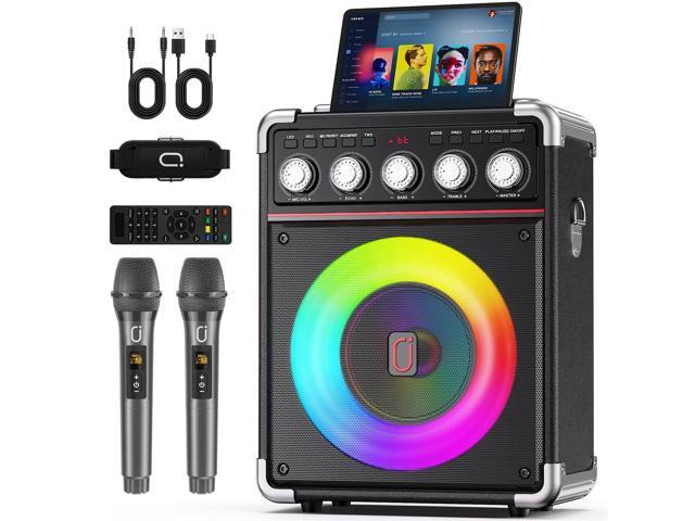 JYX Karaoke Machine with 2 Microphones, Home Karaoke System, Portable Bluetooth Speaker for Party
