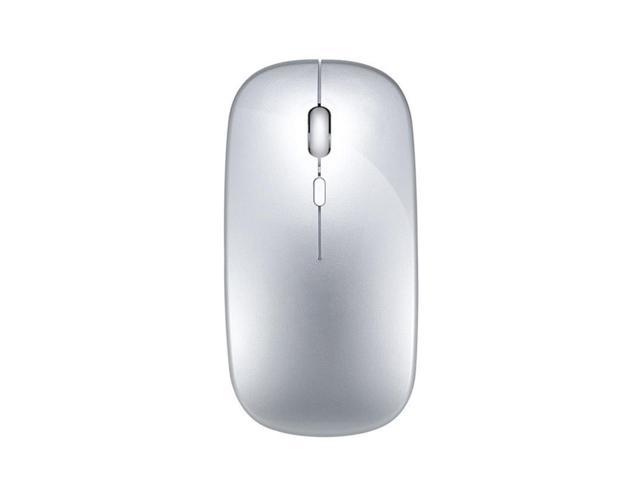 Bluetooth Mouse, Rechargeable Wireless Mouse for MacBook Pro/MacBook Air, Bluetooth Wireless Mouse for Laptop/PC/Mac/iPad pro/Computer Silver