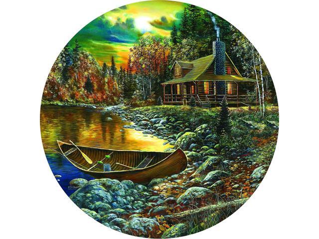 Fall Cabin 500 pc Jigsaw Puzzle by SUNSOUT INC