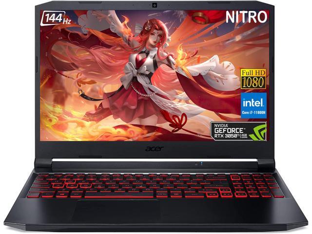Acer Nitro 5 Gaming Laptop, 15.6 FHD IPS 144Hz Display, Intel Core i7-11800H, NVIDIA GeForce RTX 3050 Ti, 32GB DDR4, 1TB PCIe SSD, 1TB HDD, Wi-Fi...