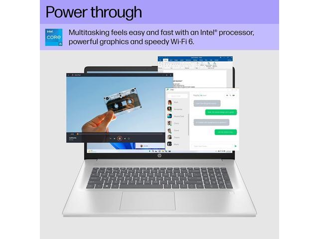 HP 17 Laptop, 17.3' FHD IPS Display, Intel Core i5-1335U(Beat i7-1255U) Processor, 12GB RAM, 512GB SSD, Intel Iris Xe Graphics, Wi-Fi 6, Backlit...