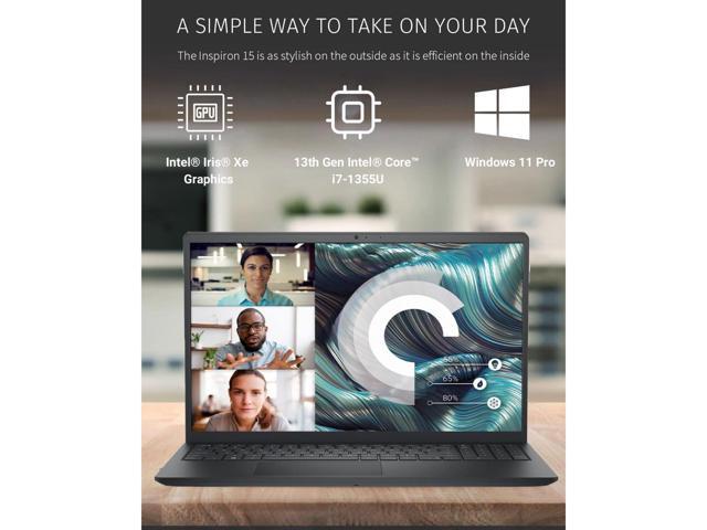 Dell Business Inspiron 15 3530 Laptop, 15.6' FHD Touchscreen, Intel Core i7-1355U, 32GB RAM, 1TB SSD, Webcam, HDMI, Wi-Fi 6, Windows 11 Pro, Black