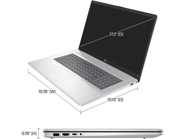 HP 17 Laptop Everyday Notebook, 17.3' Anti-Glare FHD Display, Intel 6-Core i3-1215U, 32GB RAM, 1TB SSD, Wi-Fi, HD Webcam, Windows 11 Pro