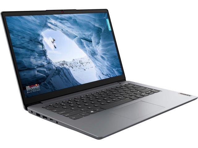 Lenovo IdeaPad 1 Business Laptop, 14' HD Display, Intel Celeron N4020, 4GB RAM, 128GB eMMC, Intel UHD Graphics, Wi-Fi 6, Bluetooth, Windows 11 Pro
