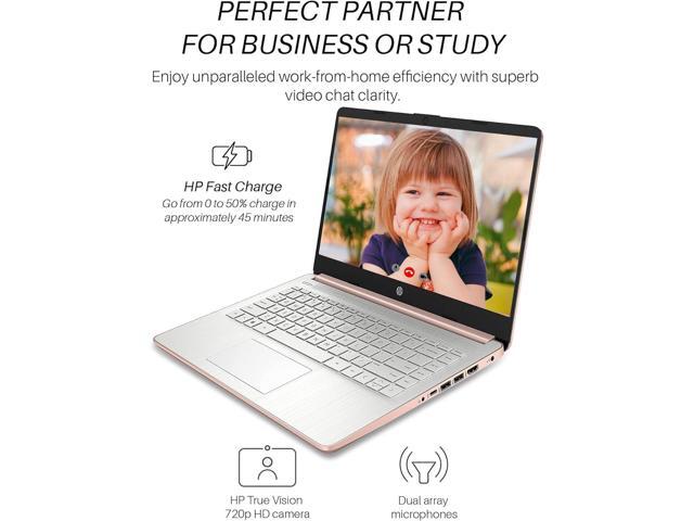 HP 14' Ultral Light Laptop, 16GB RAM, 384GB Storage(128GB eMMC+ 256GB microSD), Intel Quad-Core N4120, Anti-Glare HD Display, Webcam, Windows 11...