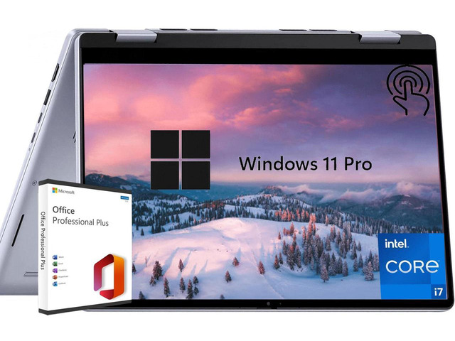 Dell Inspiron 7440 2-in-1 Laptop, 14' FHD+ Touch Screen, Intel Core 7 150U Processor, 16 GB DDR5, 2 TB SSD, Intel Graphics, Windows 11 Pro