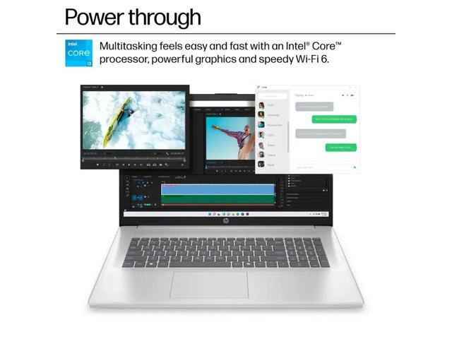 HP Flagship 17 Laptop Computer - 17.3' 250 nits Display, Intel Core i3-N305, 8GB RAM, 256GB SSD, Windows 11 Home, Numeric Keypad, Wi-Fi 6, Copilot