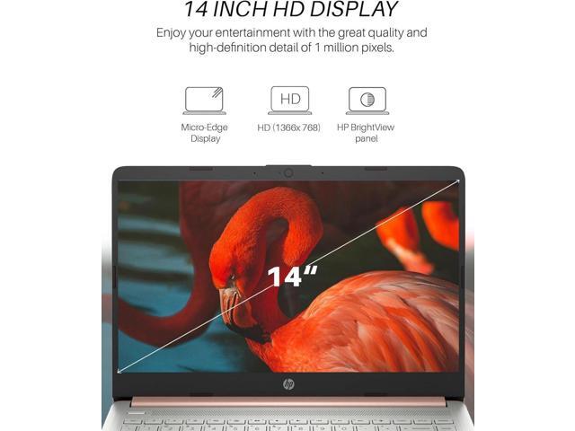HP 14' Ultral Light Laptop, 4GB RAM, 128GB eMMC, Intel Quad-Core N4120, Anti-Glare HD Display, Webcam, Windows 11 Home in S Mode