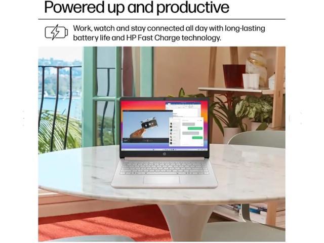 HP Student Business Laptop, Intel Processor N150 CPU, 14 Inch LED Portable Laptop, 4GB RAM, 128GB UFS, Wi-Fi 6, Copilot AI, Windows 11 H, Rose Gold