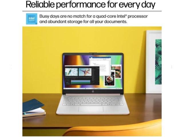 HP Student Business Laptop, Intel Processor N150 CPU, 14 Inch LED Portable Laptop, 4GB RAM, 128GB UFS, Wi-Fi 6, Copilot AI, Windows 11 H, Rose Gold