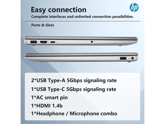 HP 255 G10 Business Laptop, 15.6' FHD Display, AMD Ryzen 5 7530U, 16GB RAM, 512GB PCIe SSD, Numeric Keypad, Webcam, HDMI, Wi-Fi 6, Windows 11 Home,...