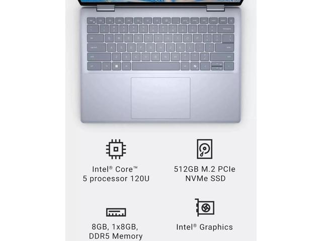 Dell Newest Inspiron 14' FHD+ 2-in-1 Touchscreen Business Laptop, Intel 5-120U, 32GB DDR5, 1TB SSD, Wi-Fi, Bluetooth, HDMI, Windows 11 Pro