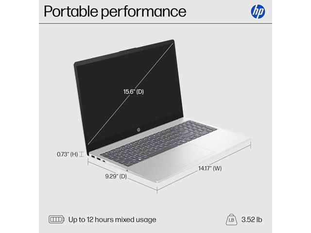 HP 15.6' FHD Touchscreen Laptop for College Student & Business, AMD Ryzen 7 7730U, 64GB RAM, 1TB SSD, AMD Radeon Graphics, WiFi 6, Copilot, Windows...