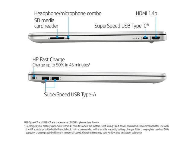 HP 15.6 Inch Laptop, AMD Ryzen 3 5300U(4-core) Processor, 32GB RAM, 2TB SSD, AMD Radeon Graphics, Numeric Keypad, WiFi, Bluetooth, Windows 11 Pro