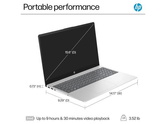 HP Touchscreen Laptop for Business and Student, 15.6' HD Micro-Edge Display, Intel i3-1215U, 64GB RAM, 2TB SSD, Fast Charge, Wi-Fi, Windows 11 Pro