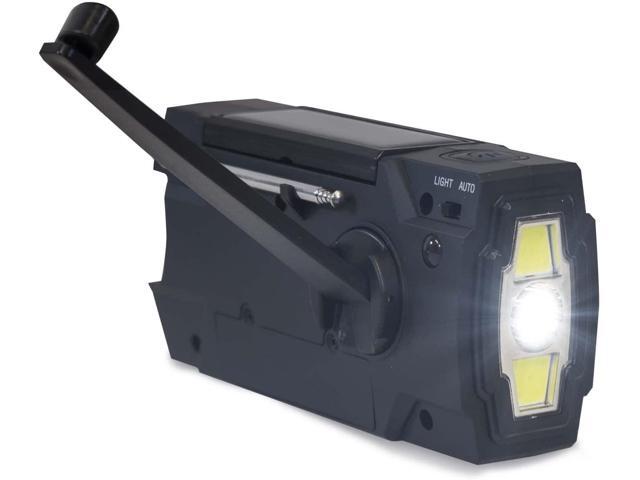 Emergency Weather Radio 4000MAH Hand Crank Radio Power Bank Charger Flash Light- Small