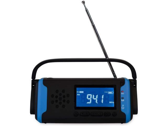 Emergency Weather Radio 4000MAH Hand Crank Radio Power Bank Charger Flash Light- Large