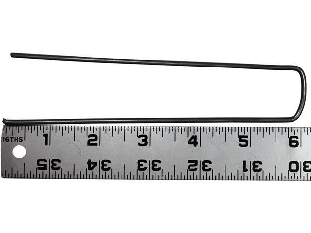 Peach Country Garden Galvanized Landscape Staples Stakes Fabric Anchor Pin. Sturdy Rust Resistant Gardening Supplies for Anchoring Landscaping. 6...